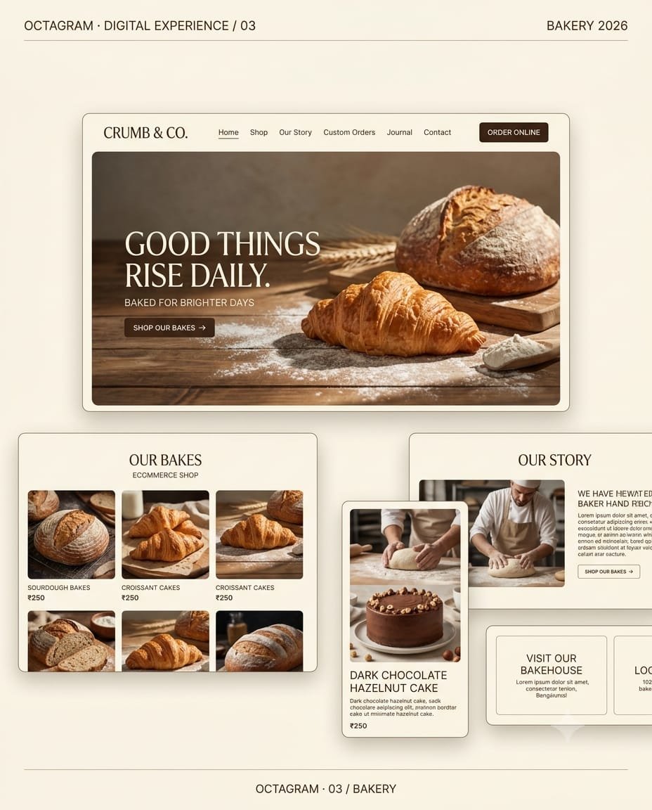 Patisserie & Cake Atelier design concept by Octagram